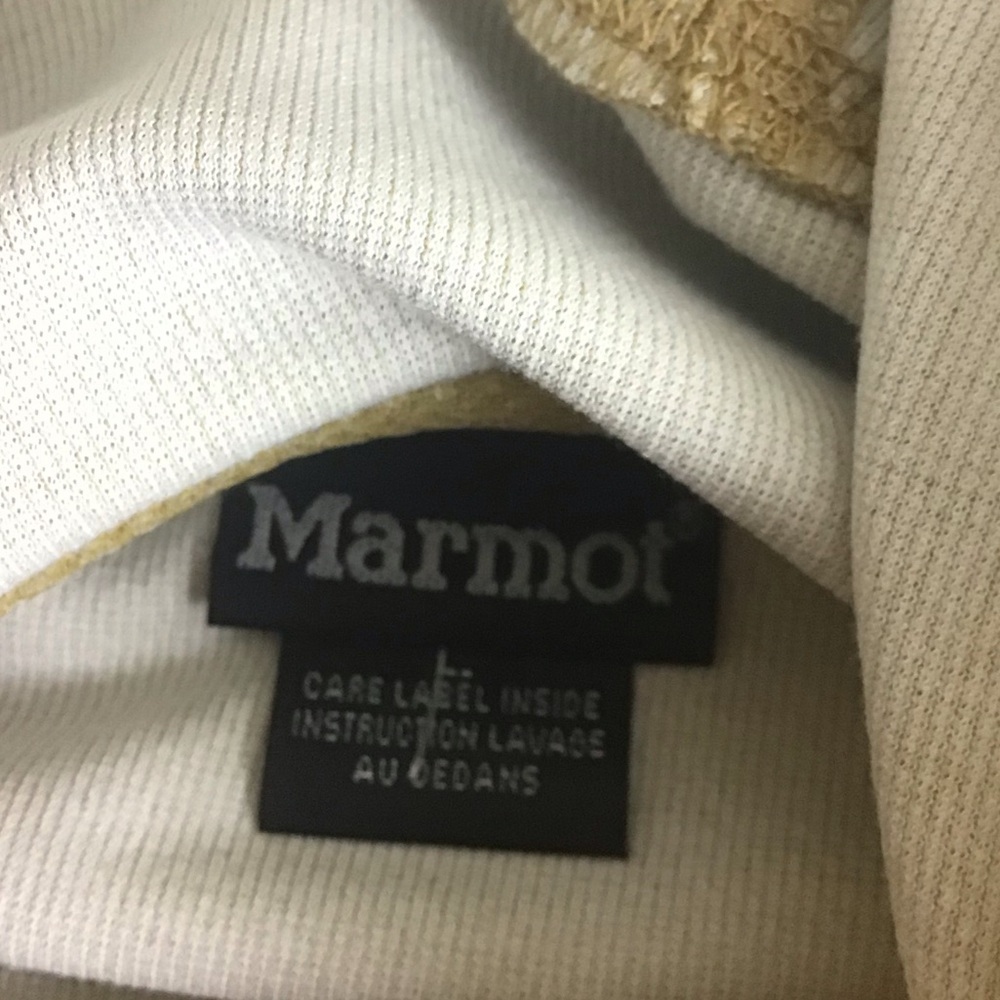 Marmot Zip Front Hoodie Mustard Yellow Men’s Size Large - Picture 9 of 10